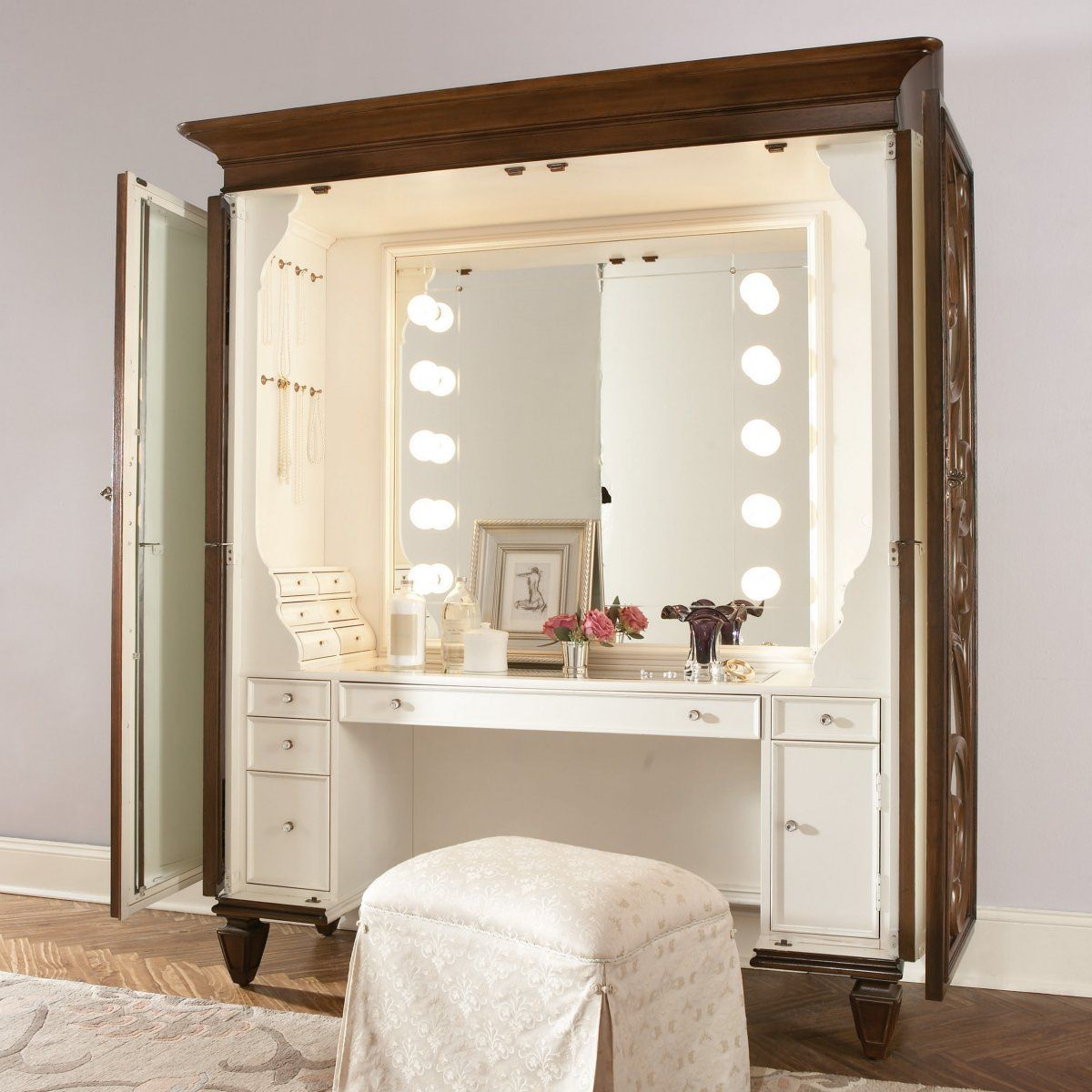 Jessica Mcclintock Couture Bedroom Vanity Set Bedroom Vanity Sets in size 1200 X 1200