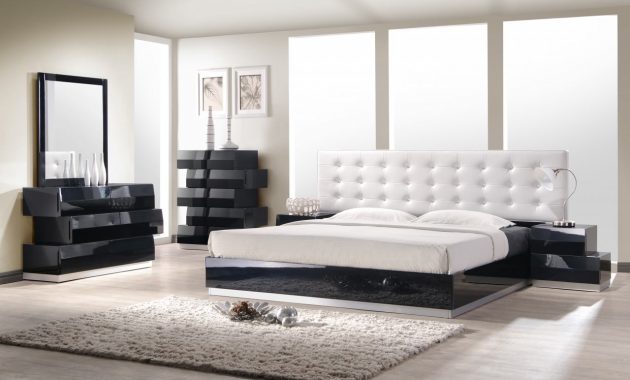 Jm Milan Platform Bedroom Set In Black Lacquer regarding proportions 1280 X 914