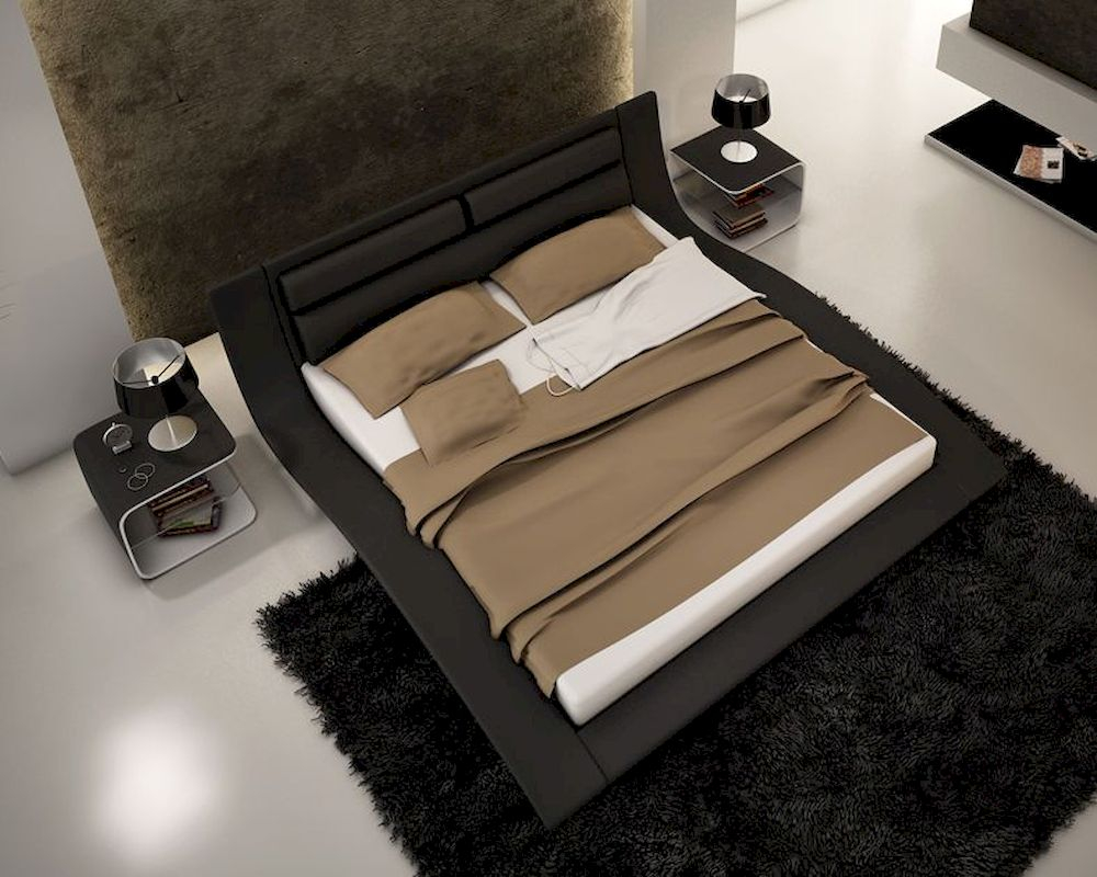 Jm Wave Bedroom Set In Black Jm Sku17836set pertaining to dimensions 1000 X 800