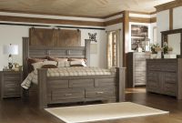 Juararo 4pc Poster Storage Bedroom Set In Dark Brown with regard to proportions 1280 X 1024