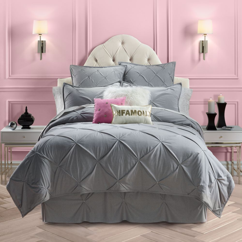 Juicy Couture Pinch Tuck Coverlet Collection Decor Diva intended for proportions 1000 X 1000