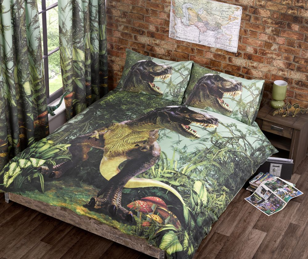 Jurassic World Bedding Trend T Rex Dinosaur Quilt Duvet Cover Bed for dimensions 1000 X 841