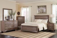 Kauffman Transitional Washed Taupe 4 Piece Bedroom Set inside proportions 3500 X 3500