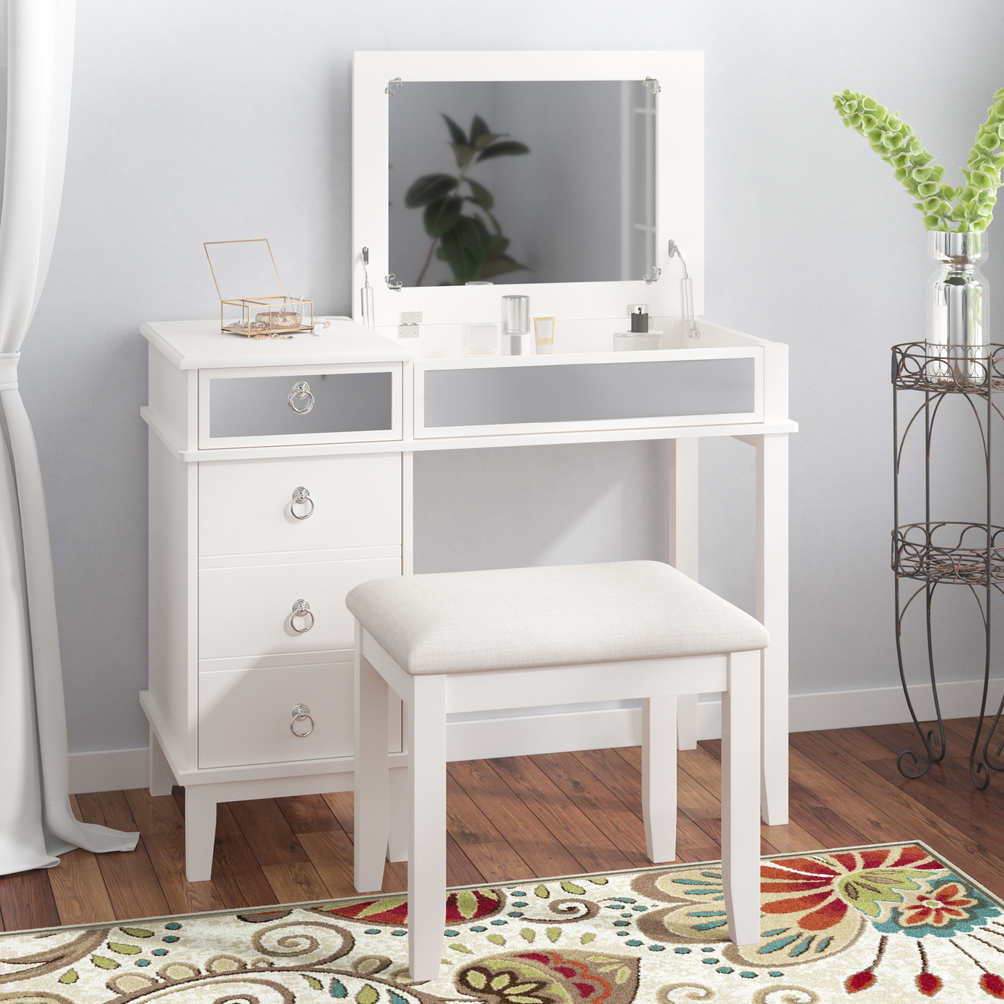 Kemmerer Vanity Set With Mirror inside size 2000 X 2000