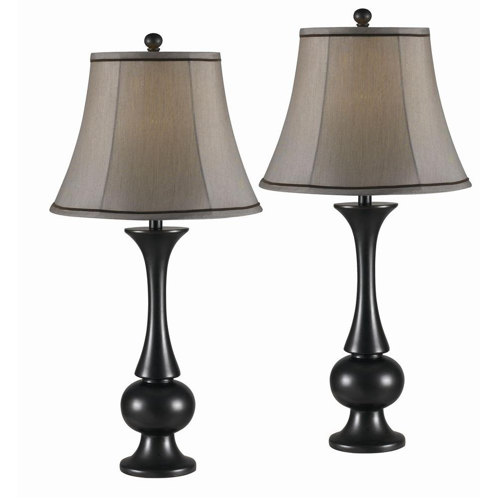 Kenroy Home Abbott 29 In Metallic Bronze Table Lamp Set 2 Pack for proportions 1000 X 1000