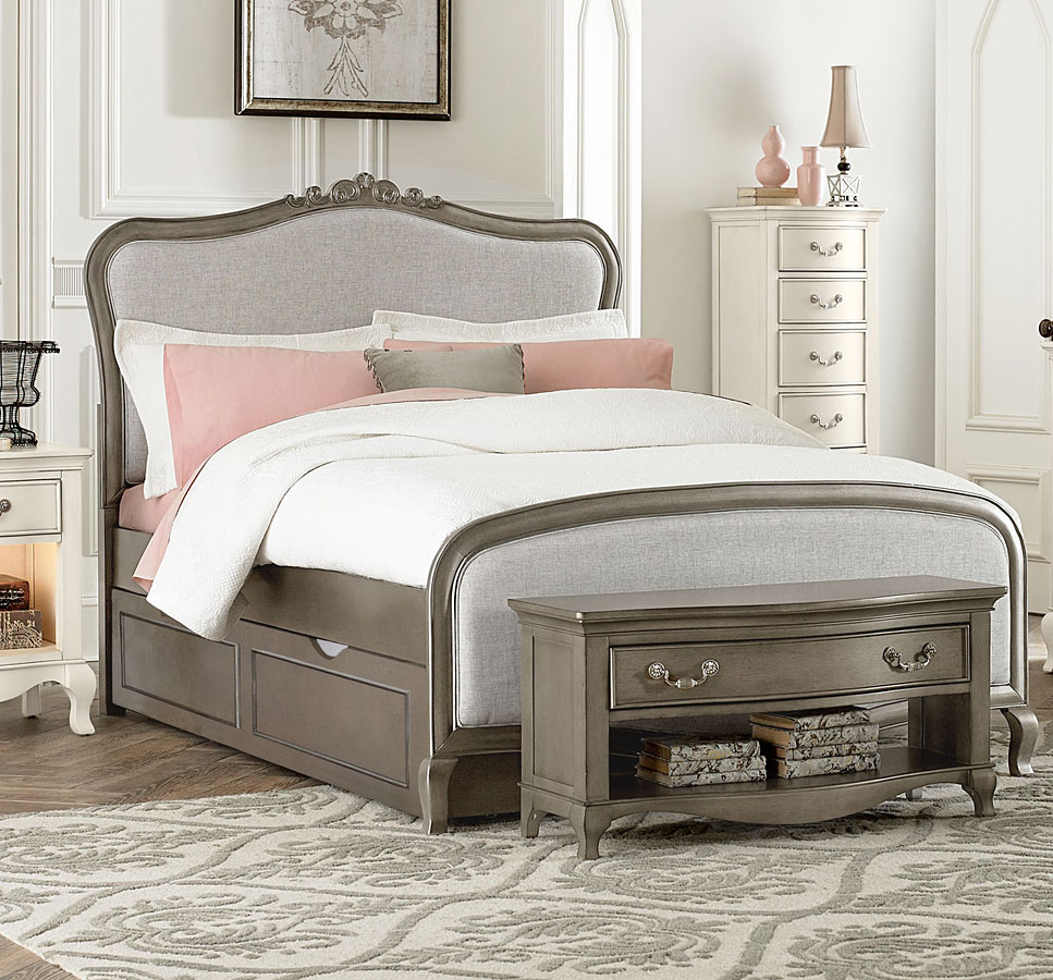 Kensington Katherine Youth Upholstered Bedroom Set W Trundle regarding size 967 X 900