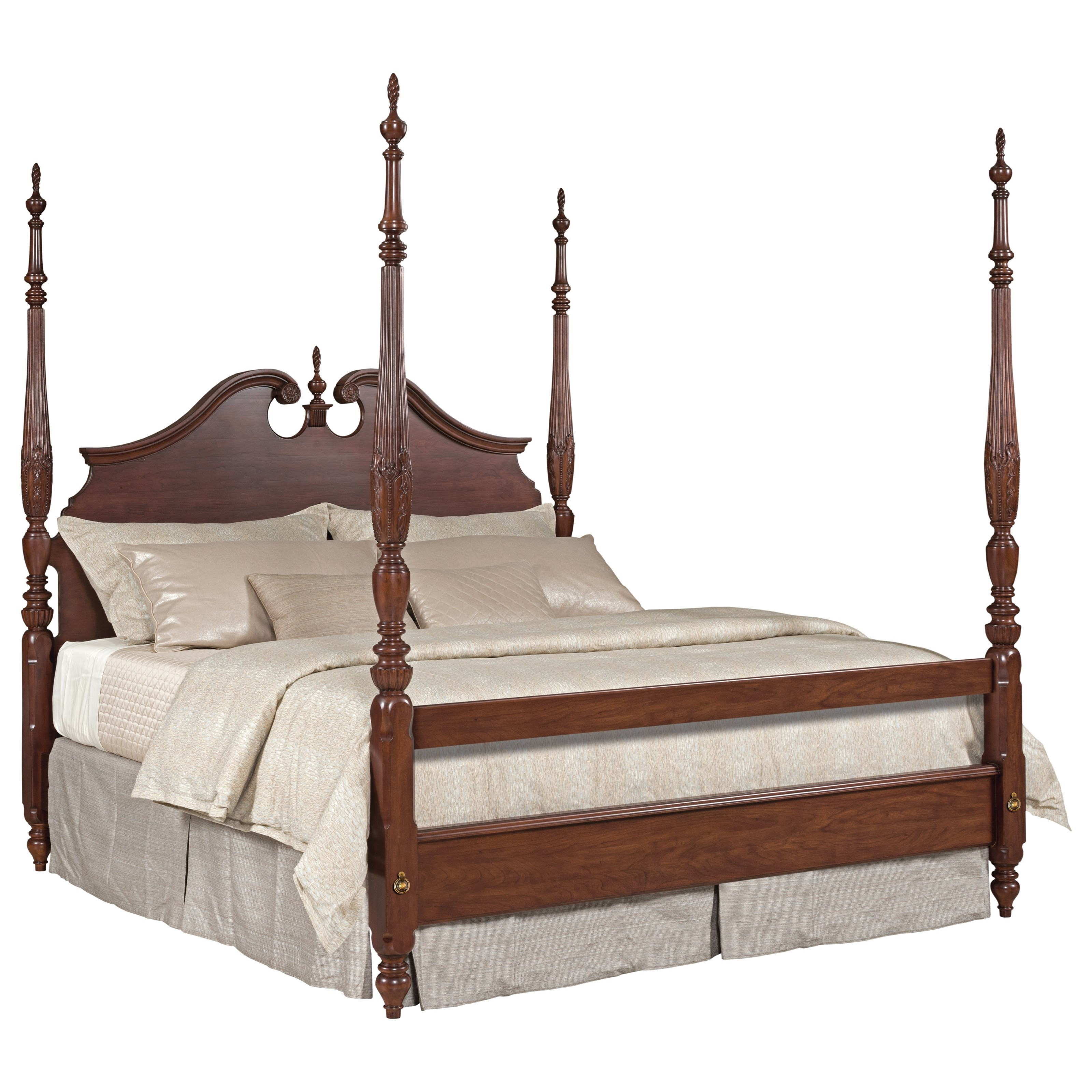 Kincaid Furniture Hadleigh 607 327p California King Rice Carved in measurements 3200 X 3200