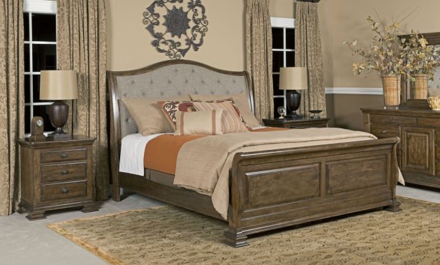 Kincaid Portolone Sleigh Bedroom Set In Rich Truffle inside proportions 1600 X 1092