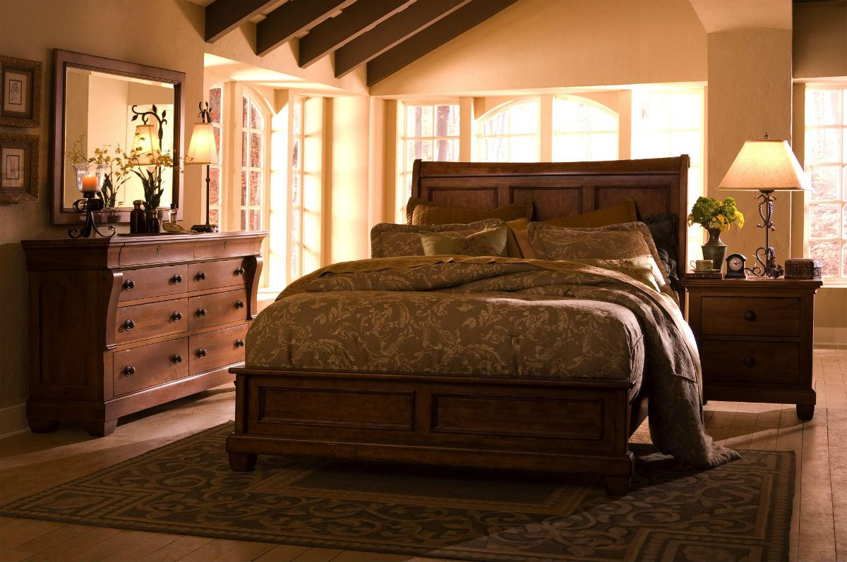 Kincaid Tuscano Solid Wood Low Profile Bedroom Set regarding measurements 1200 X 797