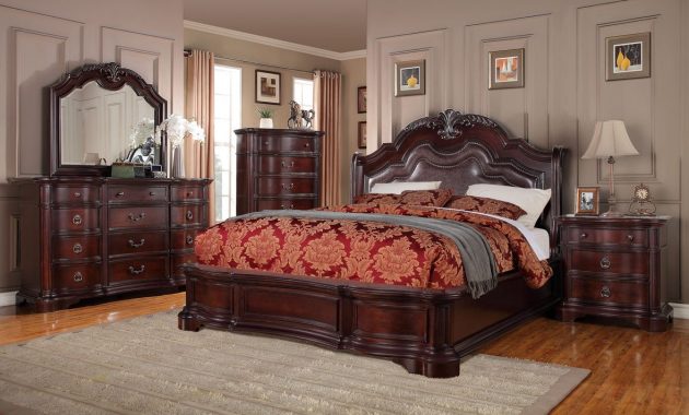 King Size Bedroom Sets King Size 5pc Carson 1394 Bedroom Set throughout size 1179 X 742