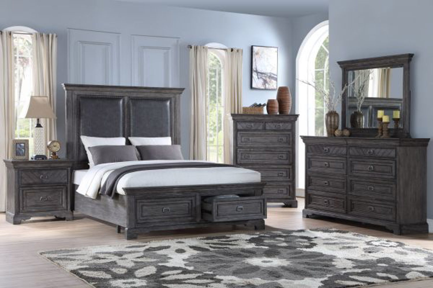 Kingman King Bedroom Set with measurements 1500 X 1000