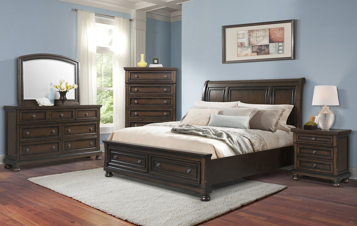 Kingston Storage Bedroom Set in size 1425 X 900