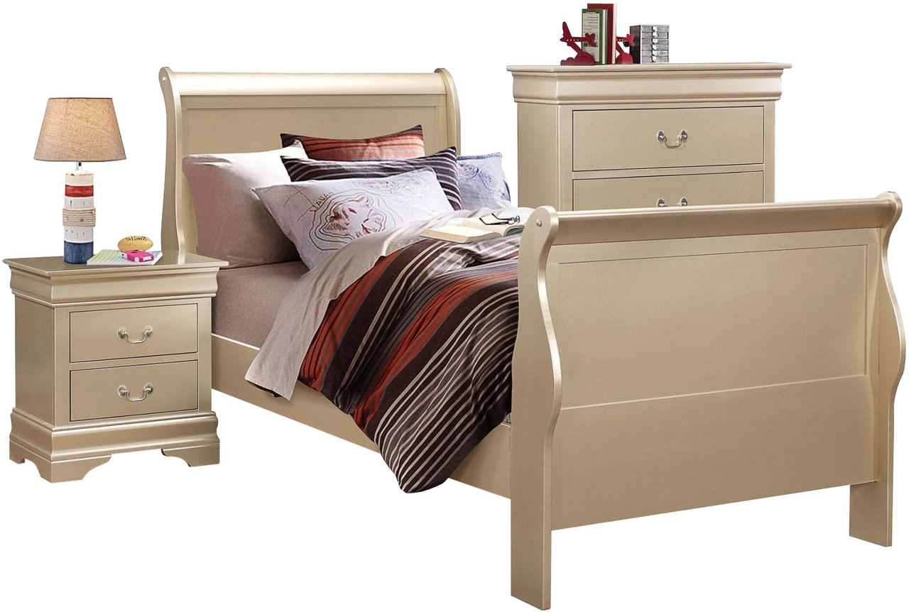 Lafayette Champagne Youth Bedroom Set regarding dimensions 1280 X 862