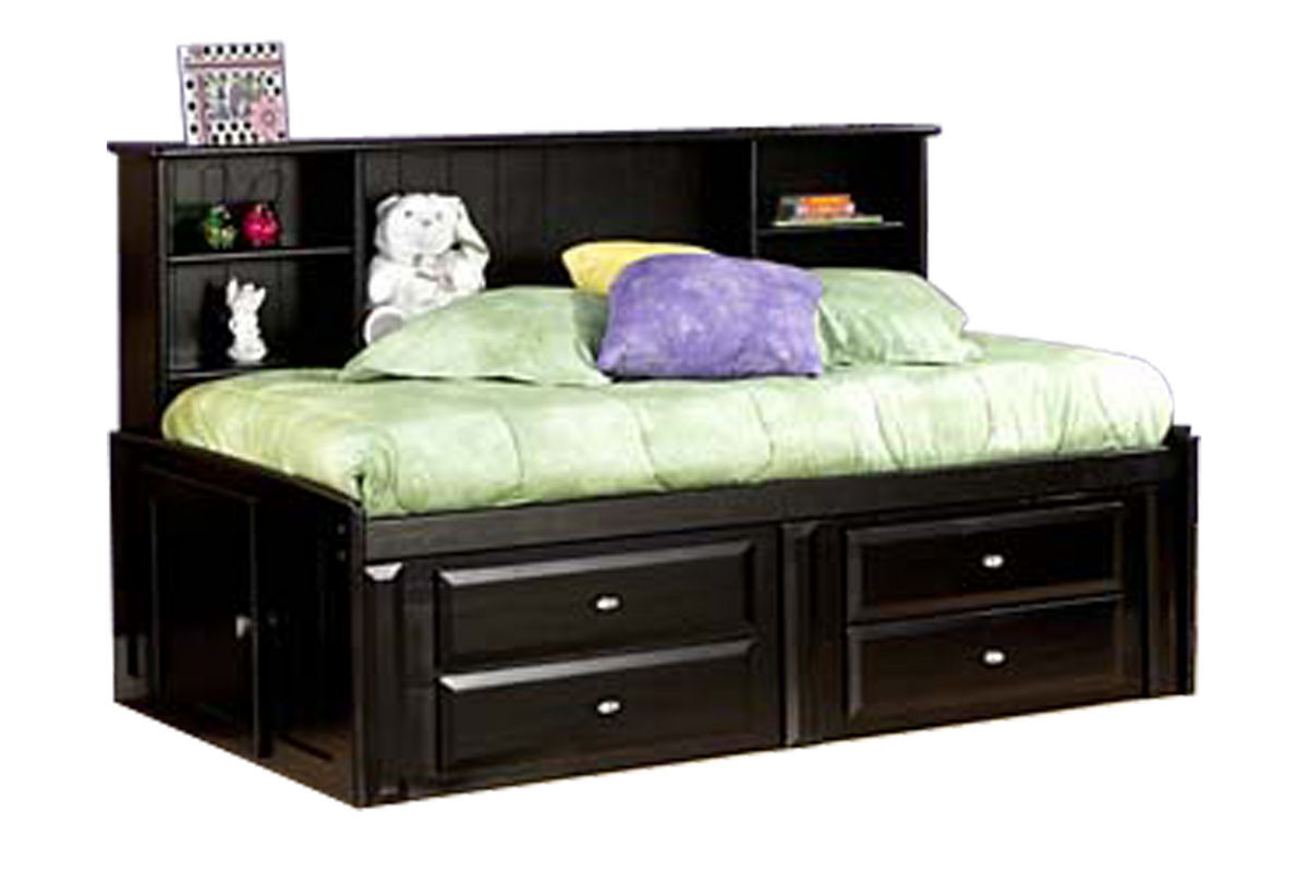 Laguna Black Full Roomsaver Bed throughout size 1200 X 800