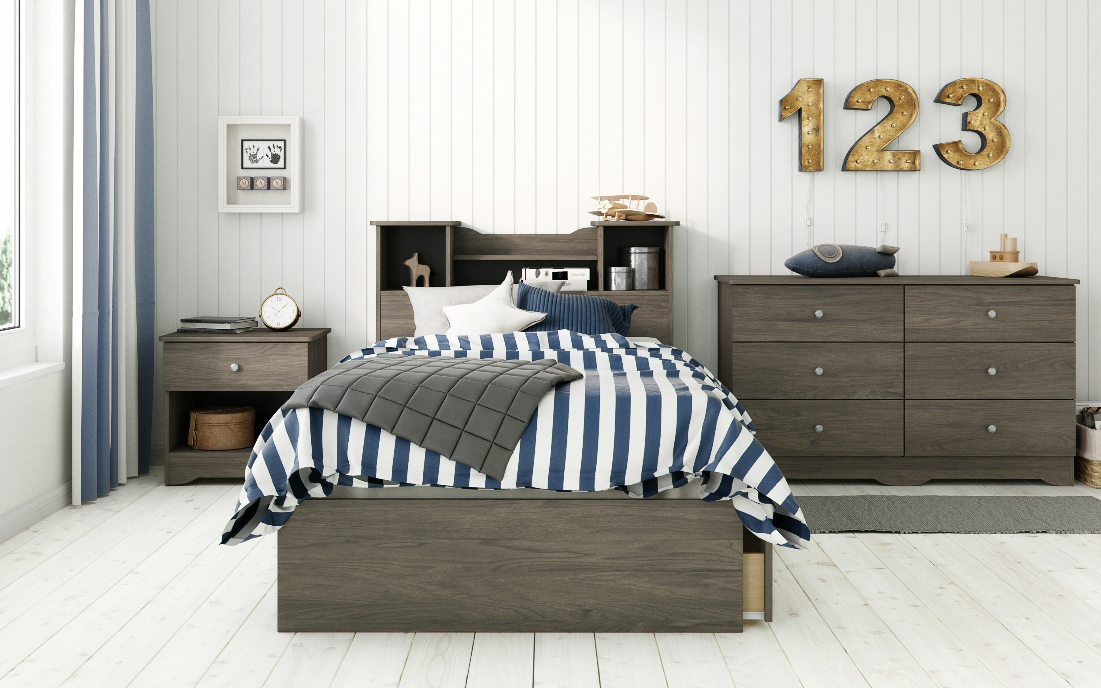 Latitude Run Kiruna Platform 4 Piece Bedroom Set Wayfair throughout size 3600 X 2250