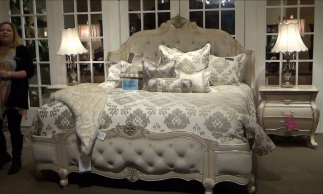 Lavelle Blanc Wing Mansion Bedroom Set Michael Amini Aico Home Gallery Stores throughout sizing 1280 X 720