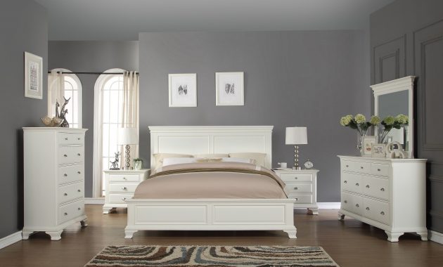 Laveno 012 White Wood Bedroom Furniture Set Includes Queen Bed for dimensions 3193 X 3193