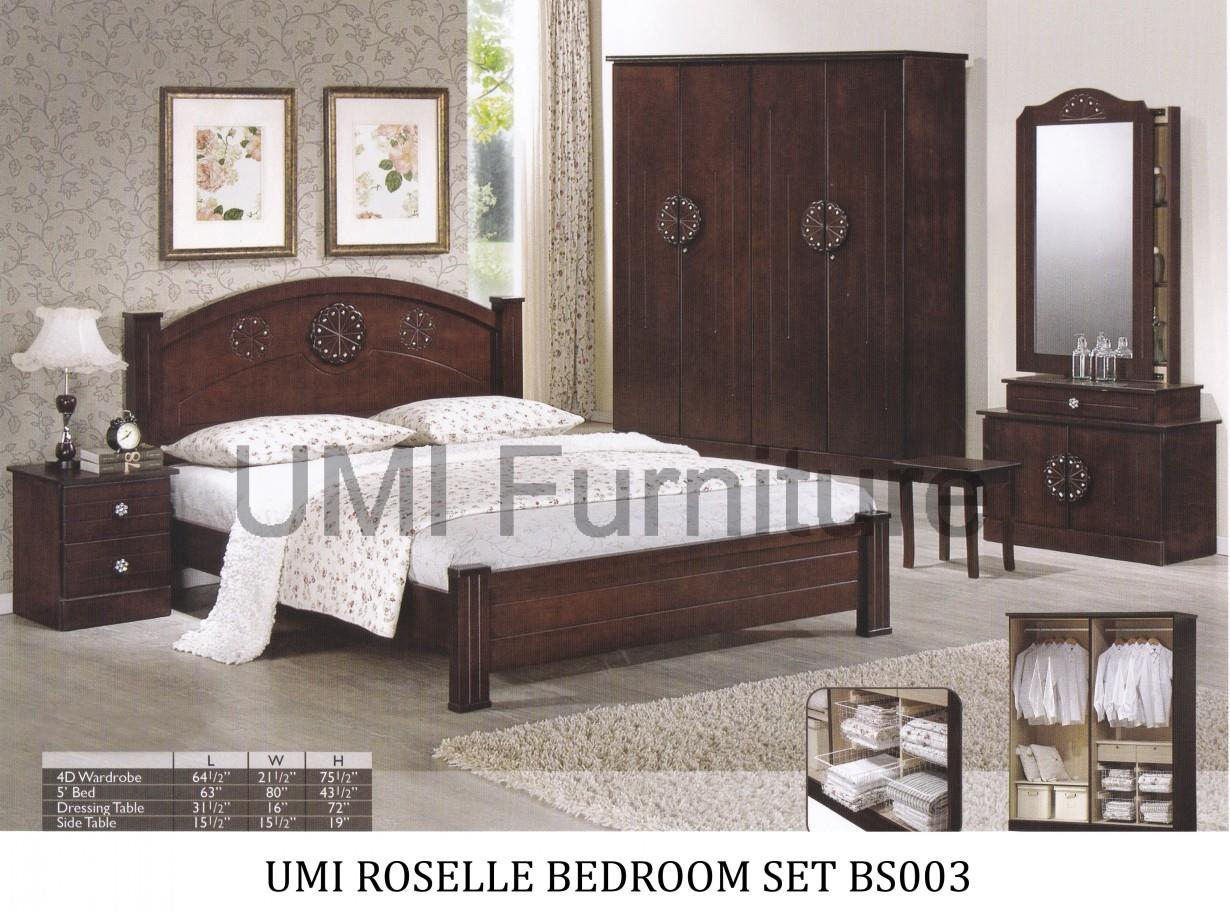 Lc Deco Bedroom Set Roselle Bs003set Bilik Tidur with regard to proportions 1230 X 920