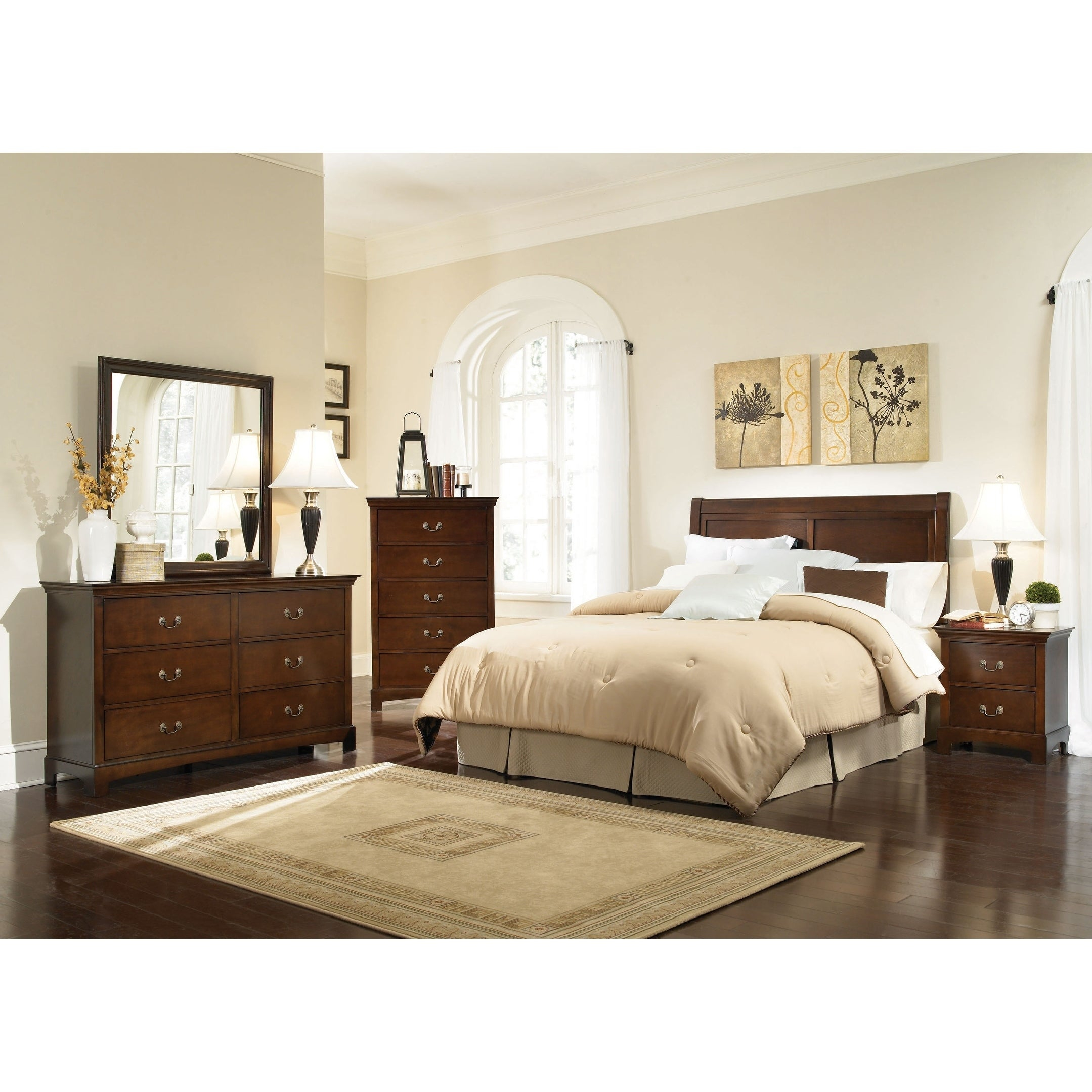 Lenox Warm Brown 4 Piece Bedroom Set within sizing 2159 X 2159