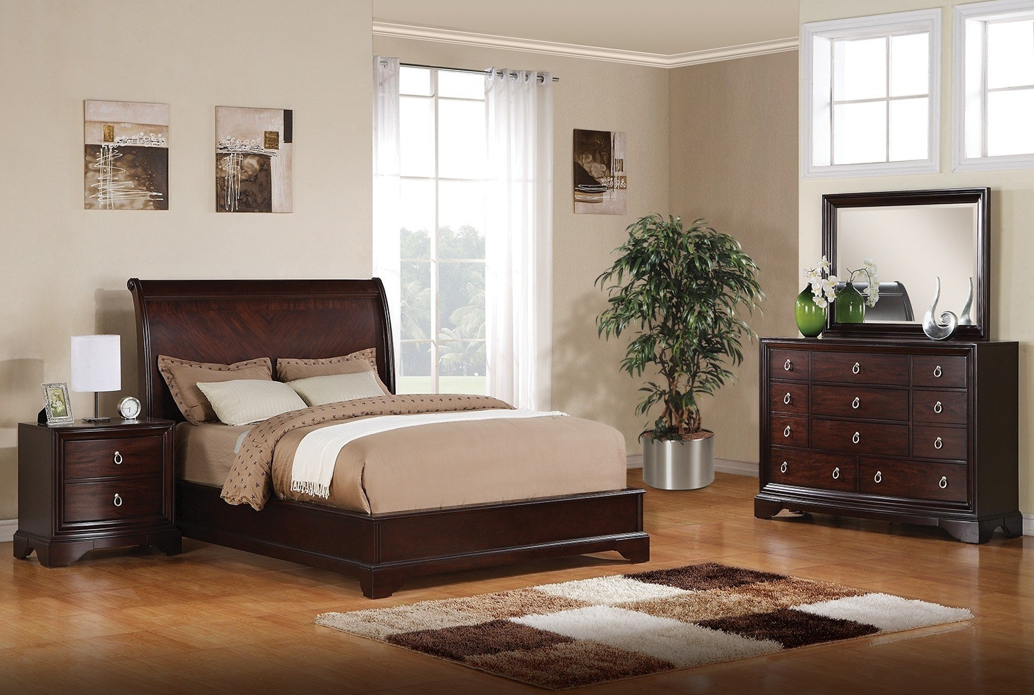 Leon S Bedroom Noah 5 Piece King Bedroom Set Dark Cherry Leon 39 S inside dimensions 1500 X 1009