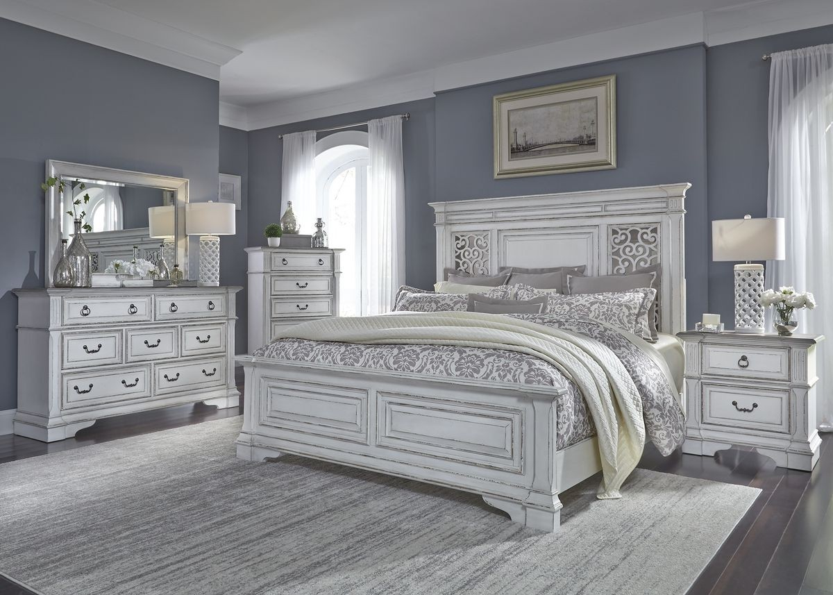 Liberty Furniture Abbey Park Panel Bedroom Set In Antique White inside measurements 1200 X 857