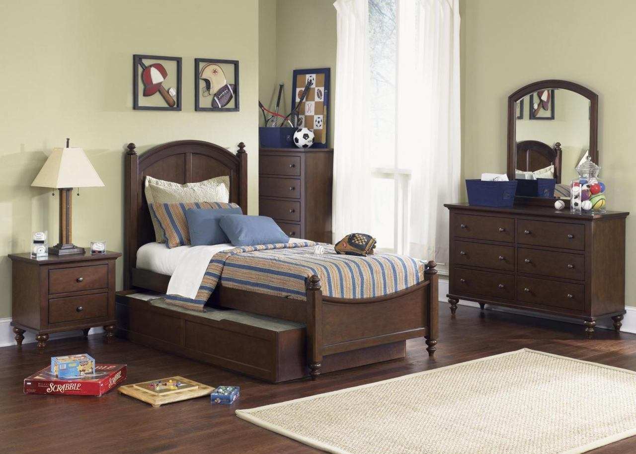 Liberty Furniture Abbott Ridge Youth 4 Piece Panel With Trundle Bedroom Set In Cinnamon Est Ship Time Is 4 Weeks throughout measurements 1280 X 914