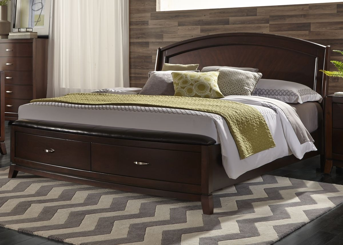 Liberty Furniture Avalon Panel Storage Bedroom Set In Dark Truffle intended for measurements 1200 X 857
