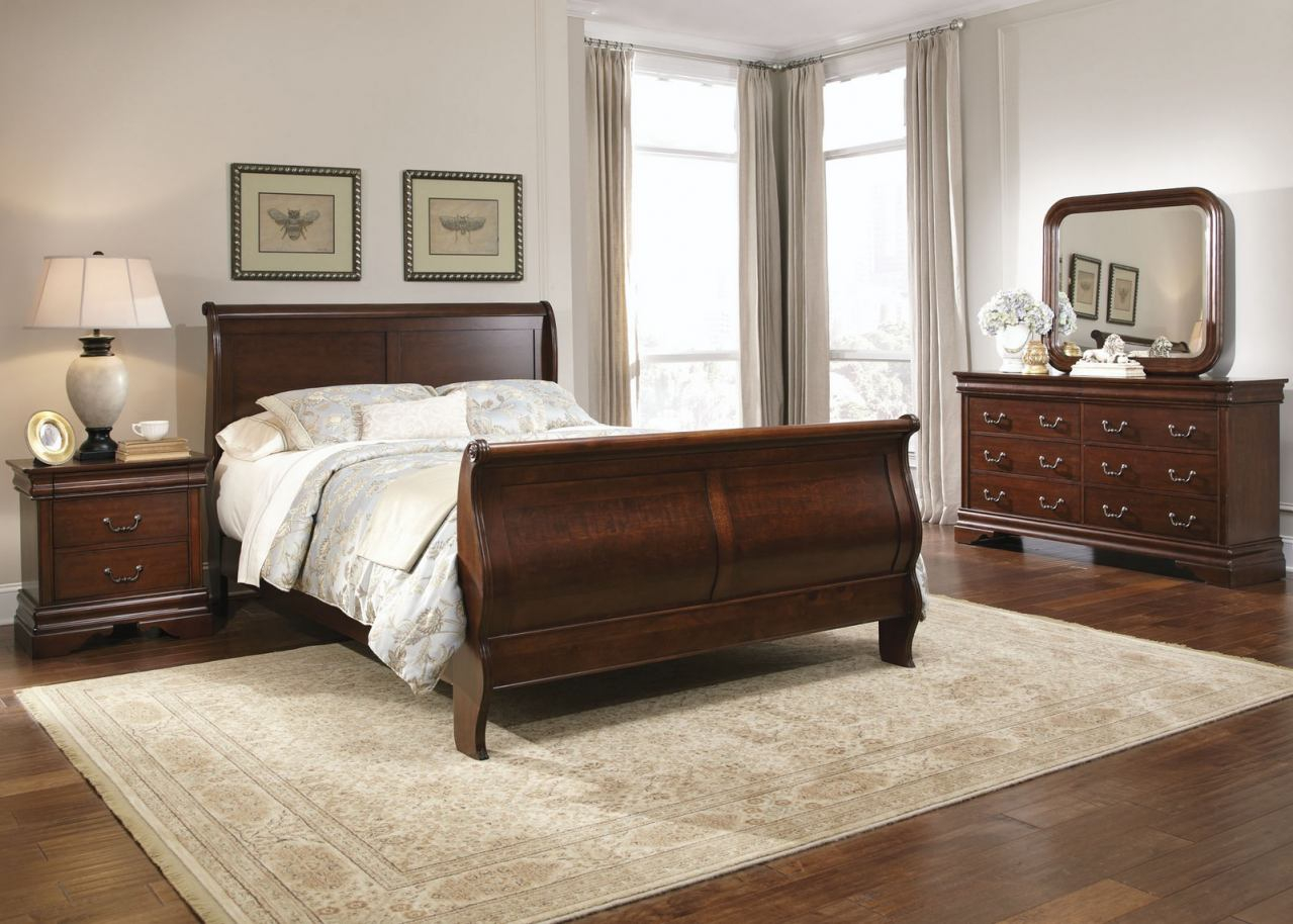Liberty Furniture Carriage Court 4 Piece Sleigh Bedroom Set In Mahogany Est Ship Time Is 4 Weeks inside size 1279 X 914