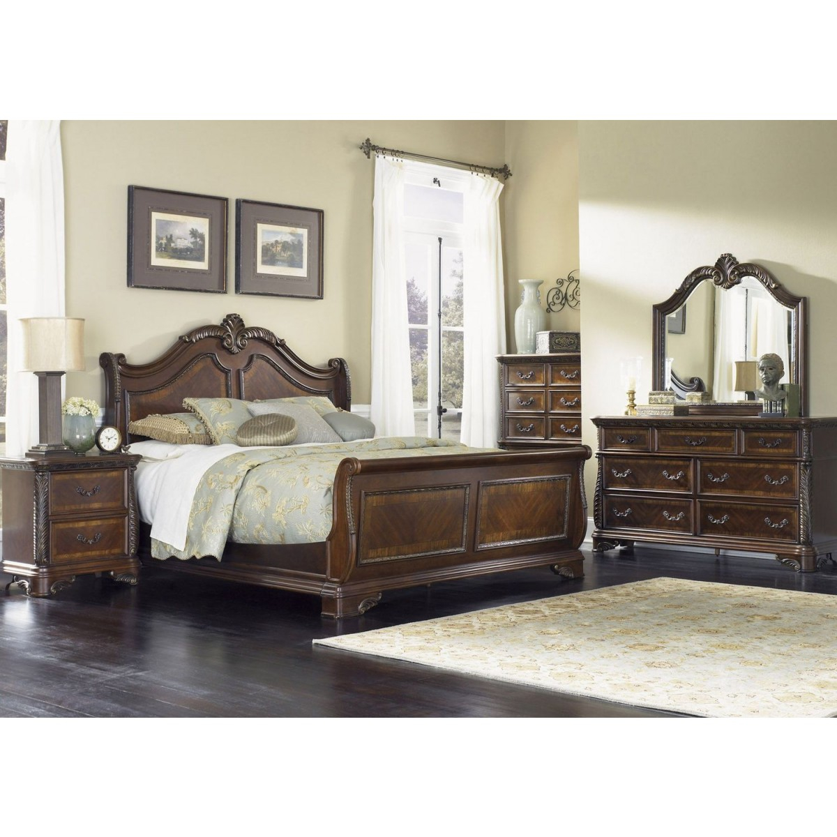 Liberty Furniture Highland Court King Sleigh Bedroom Set 620 Br Ksl in measurements 1200 X 1200