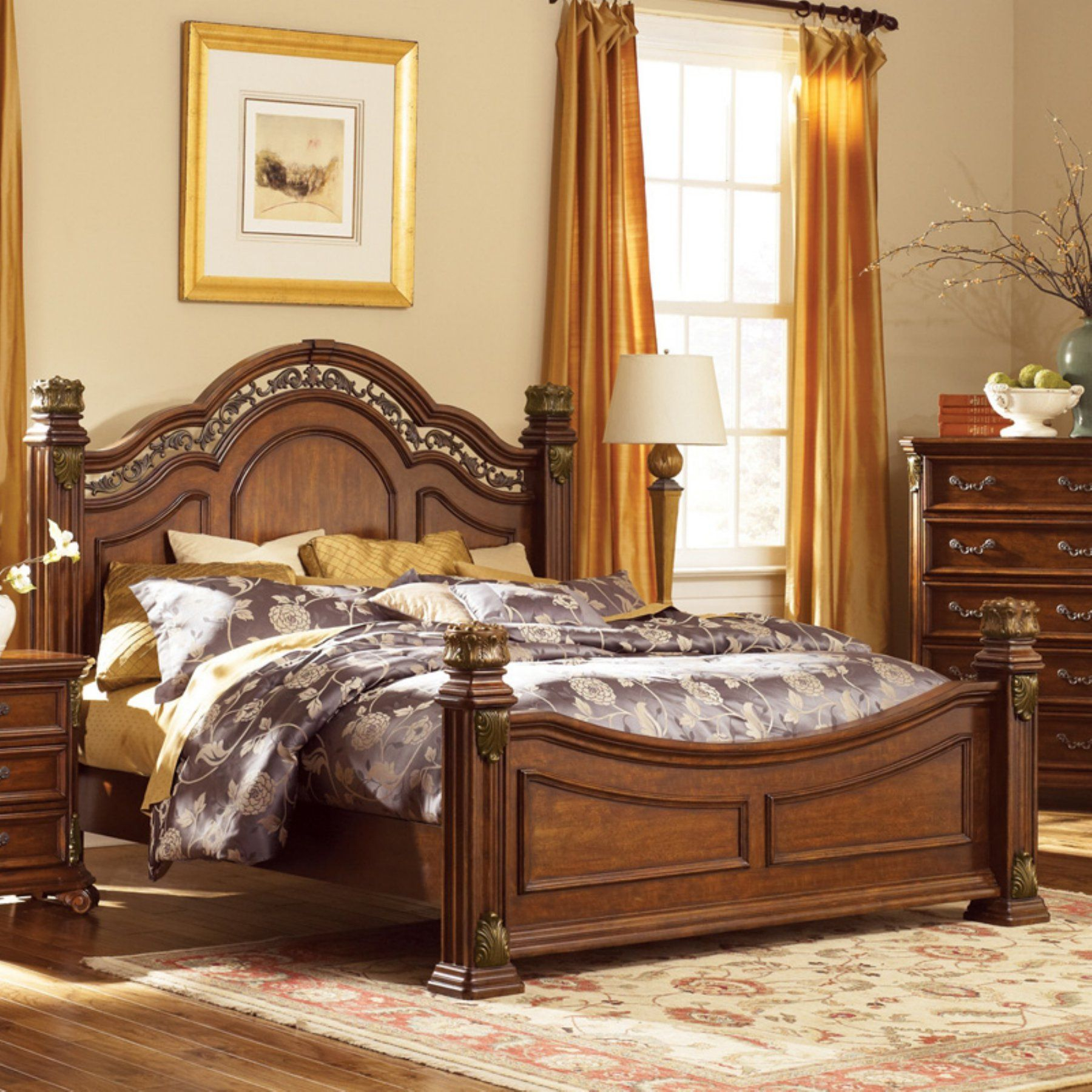 Liberty Furniture Messina Estates Mansion Poster Bed Lfi1026 with measurements 1800 X 1800