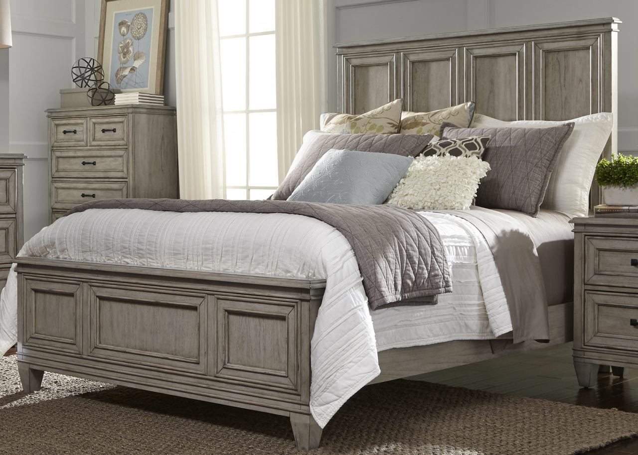 Liberty Grayton Grove King Panel Bed In Driftwood 573 Br Kpb Est Ship Time Is 4 Weeks intended for measurements 1280 X 914