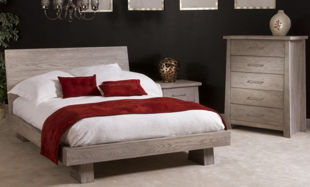 Ligna Zen 4 Piece Low Profile Bedroom Set In Driftwood pertaining to size 1280 X 1006