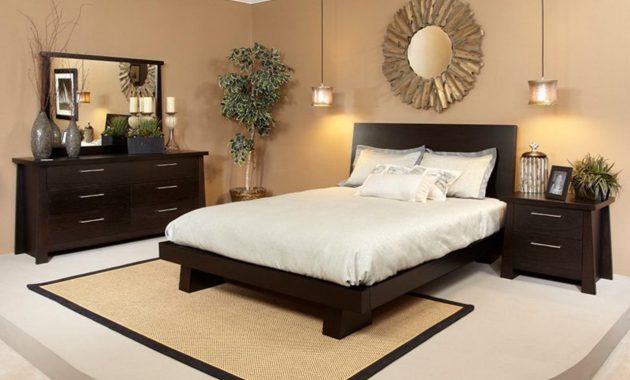 Ligna Zen 4 Piece Low Profile Bedroom Set In Ebony intended for proportions 1280 X 982