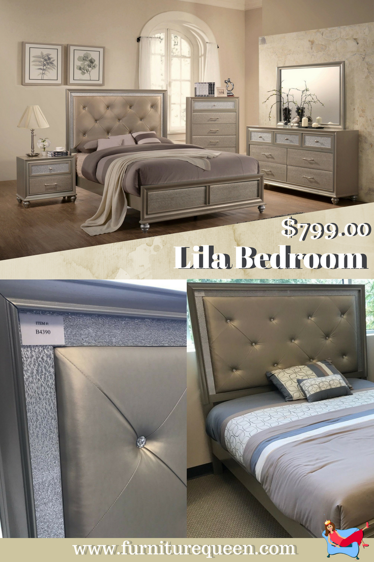 Lila Queenking Bedroom Set A Great Balance Of Modern Opulence For inside sizing 735 X 1102