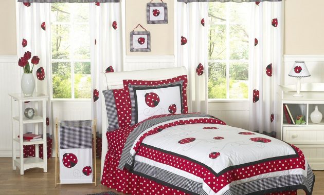 Little Red Ladybug Girls Bedding Twin Or Fullqueen Kids Comforter within sizing 1419 X 1200