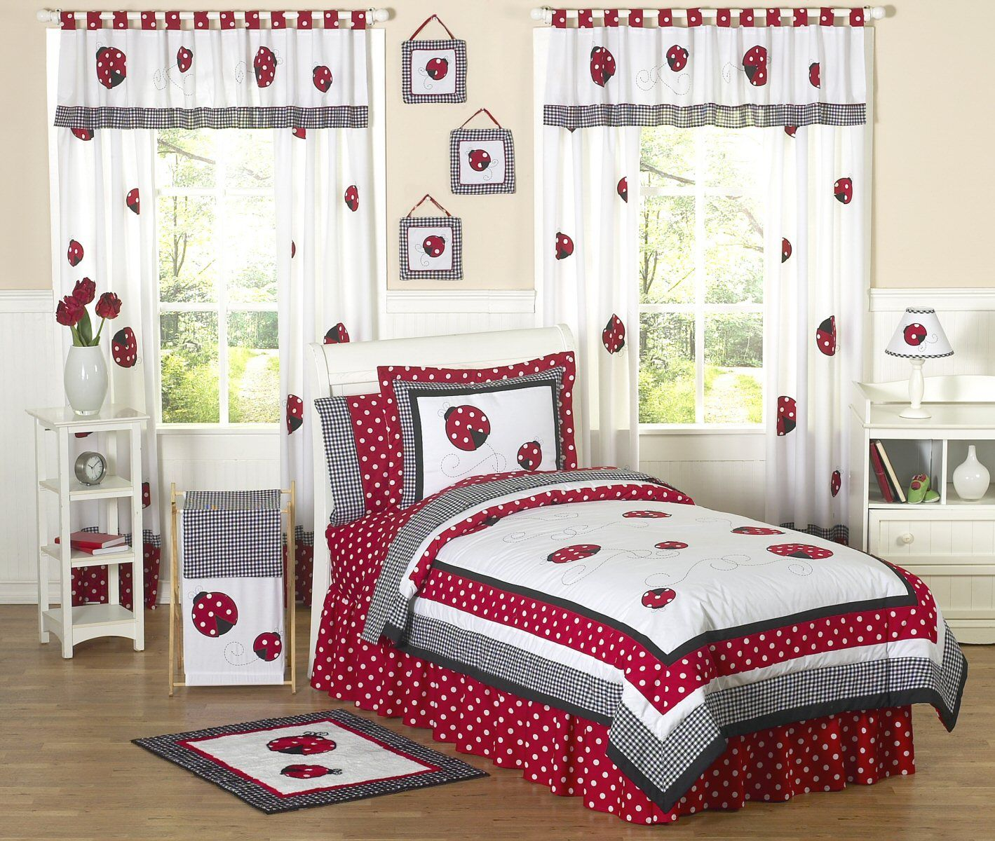 Little Red Ladybug Girls Bedding Twin Or Fullqueen Kids Comforter within sizing 1419 X 1200