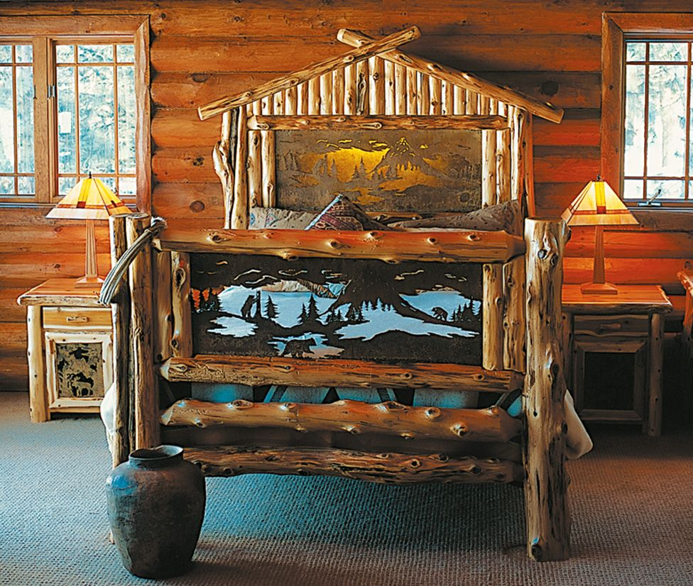 Log Bed Paul Bunyan A Frame Bed Rustic Furniture Mall Timber intended for proportions 976 X 826