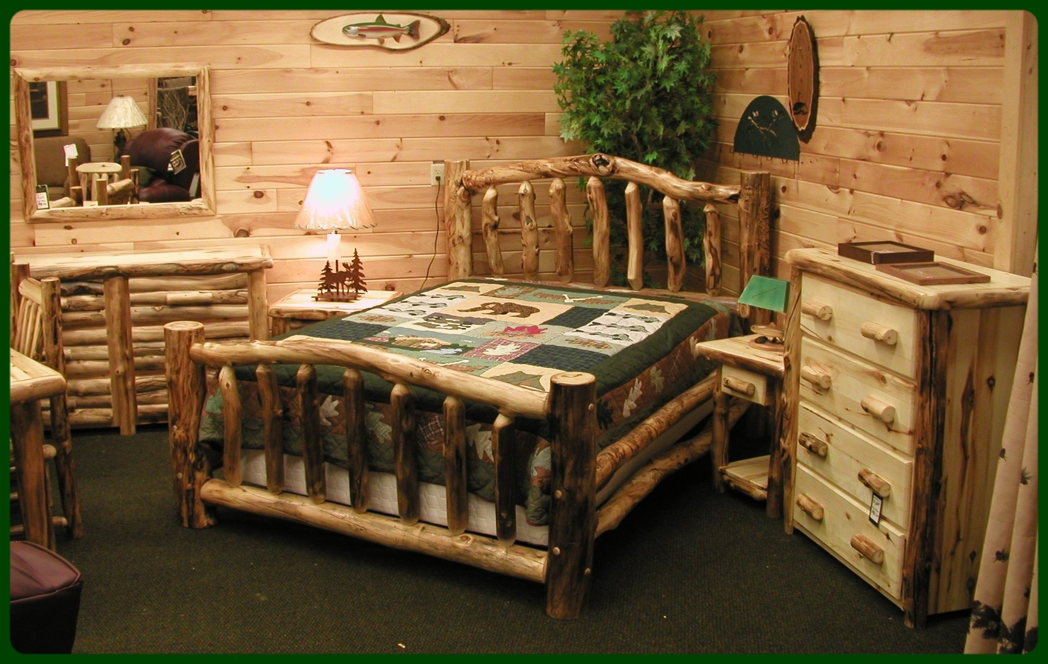 Log Cabins And Log Furniture Log Cabin Bedroom Furniture Ideas throughout size 2082 X 1320