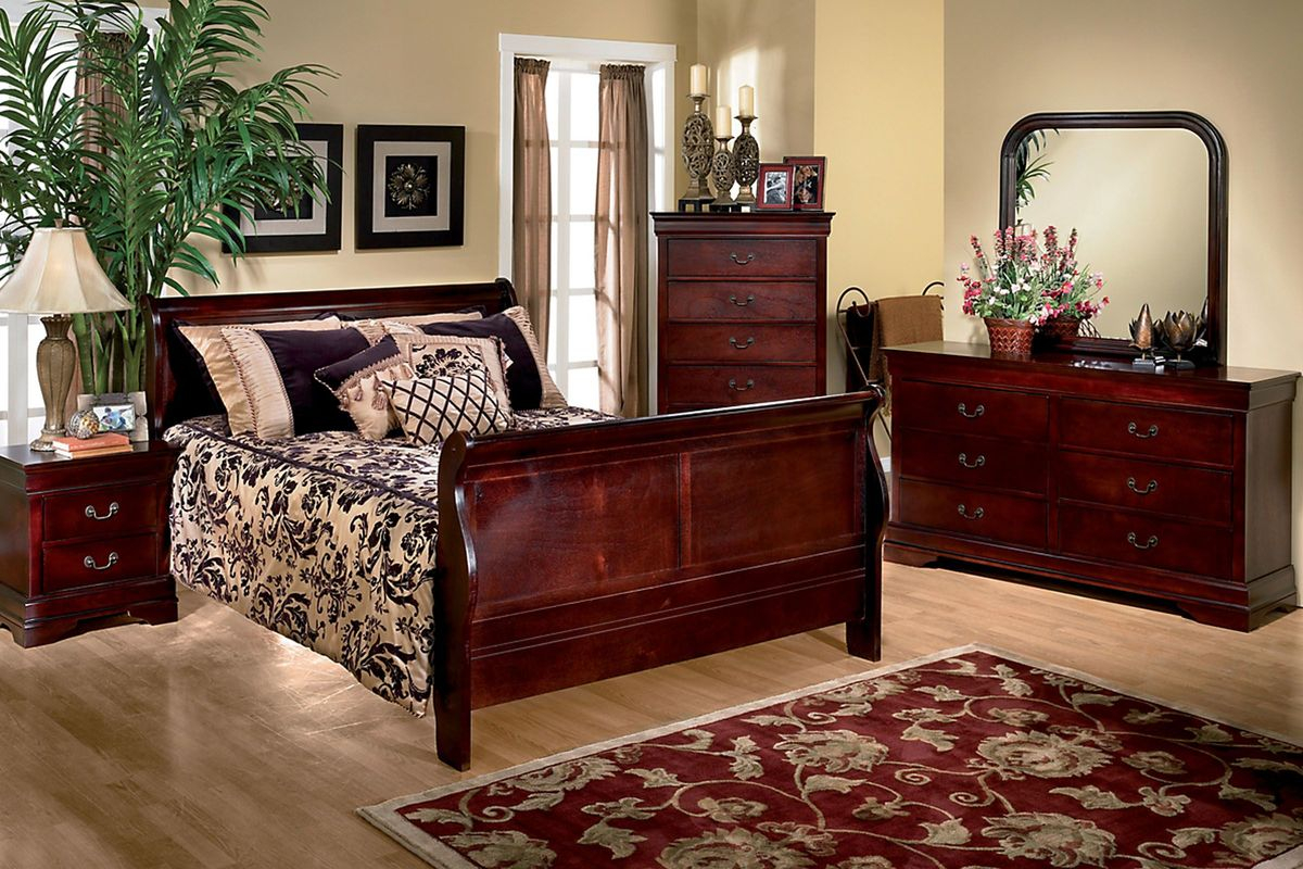 Louis 5 Piece King Bedroom Set regarding proportions 1200 X 800