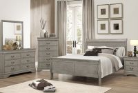 Louis Philip Sleigh Bedroom Set Grey for sizing 1463 X 900