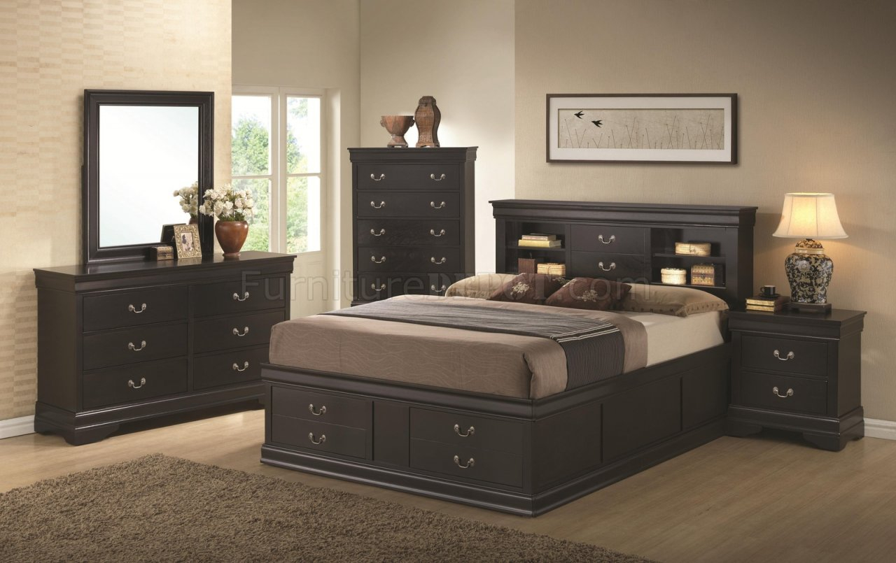 Louis Philippe 201079 Bedroom In Black Coaster Woptions inside dimensions 1280 X 805