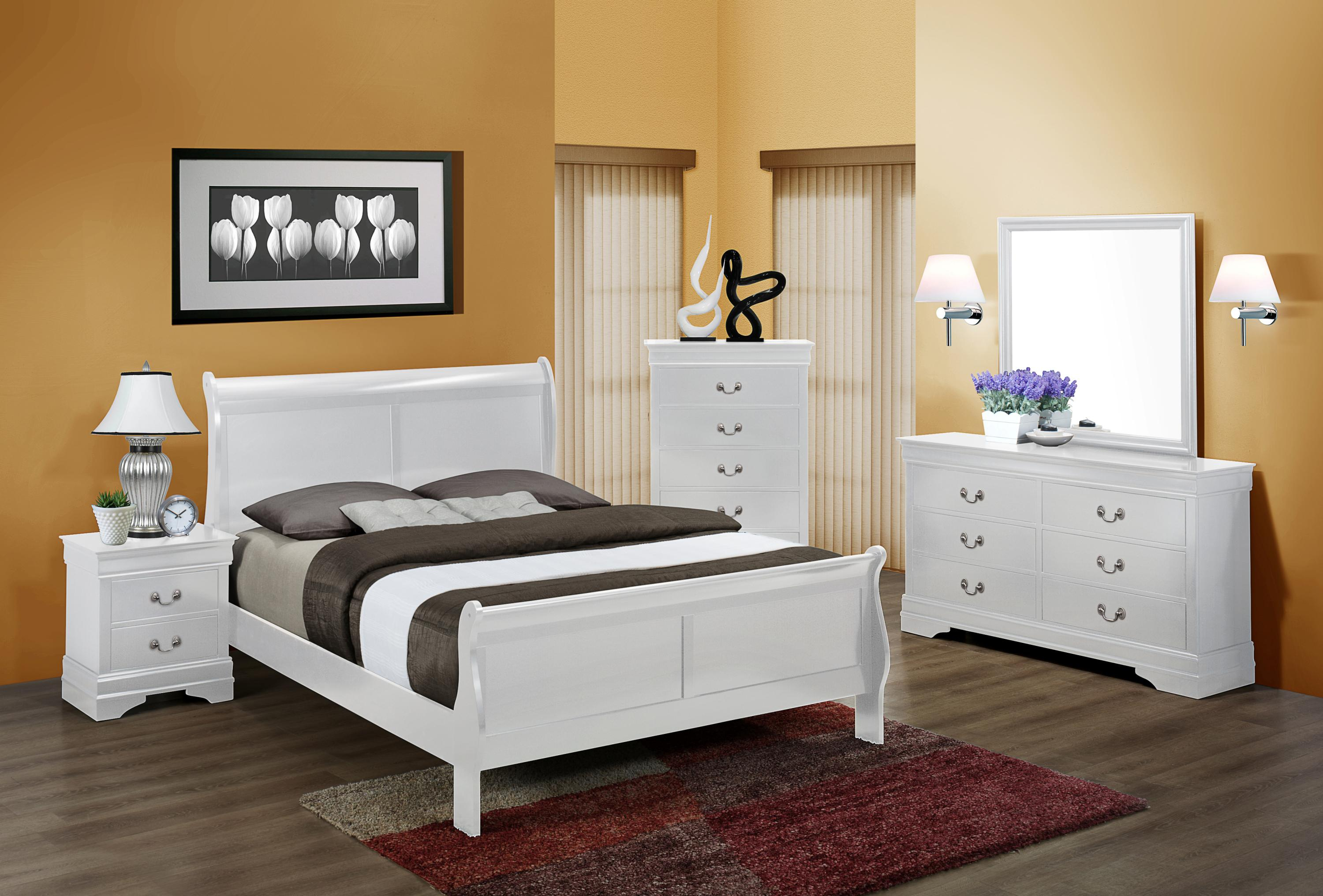 Louis Phillipe Queen Bedroom Group Crown Mark At Dunk Bright Furniture throughout proportions 3000 X 2031