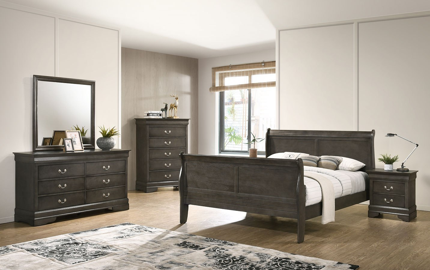 louis phillipe oak bedroom furniture