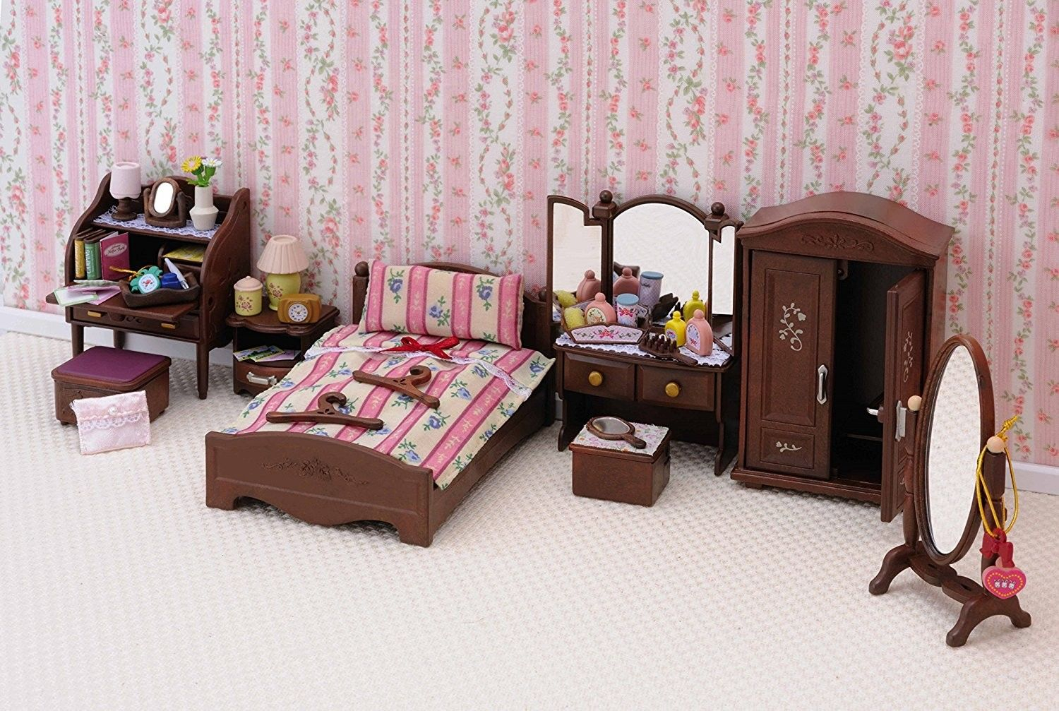 sylvanian families luxury master bedroom furniture set