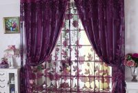 Luxury Modern Flowers Curtain Tulle Window Set Of Blackout Voile Curtain For Living Room Bedroom 1 Pc Curtain And 1 Pc Tulle pertaining to measurements 1000 X 1000