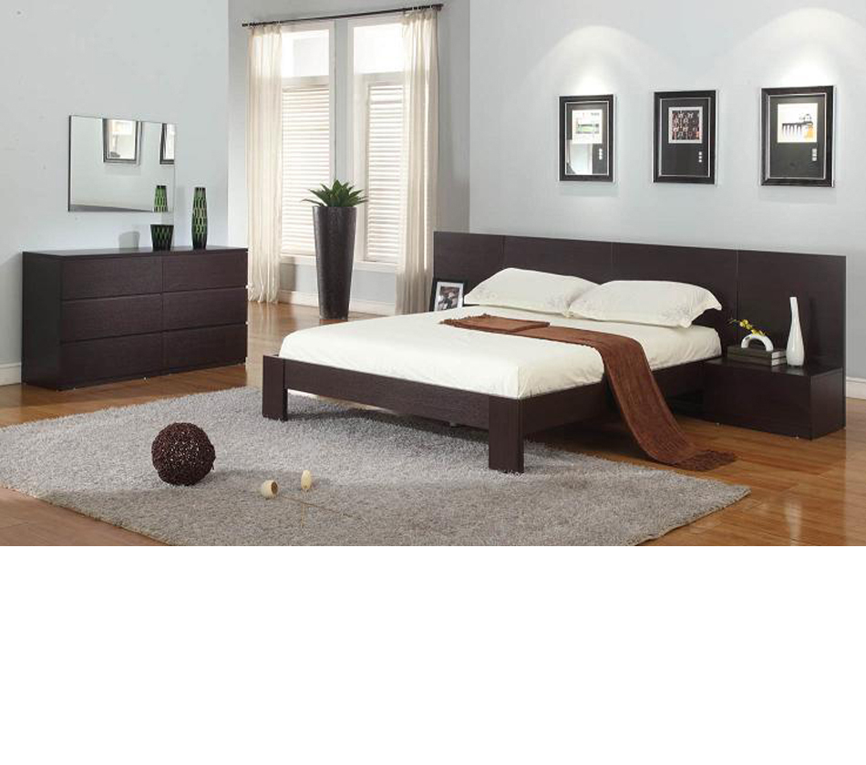 Lyon Wenge Platform Bedroom Set within sizing 950 X 839