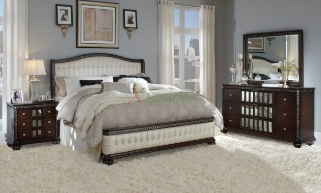 Lyra Modern Bedroom Collections W Tufted Leather Heaboard Footboard in size 1600 X 1040