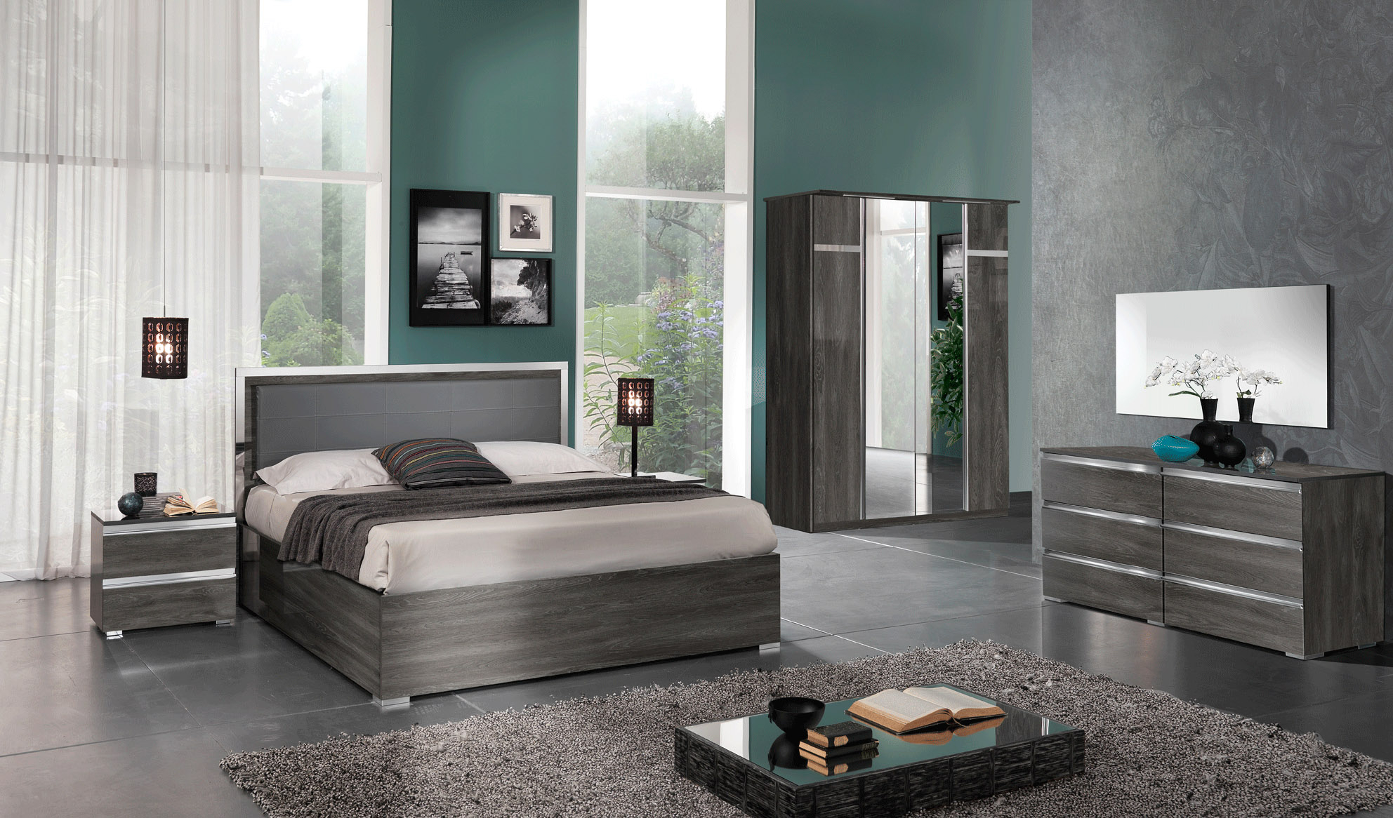 Made In Italy Leather Contemporary Platform Bedroom Sets throughout dimensions 1984 X 1166