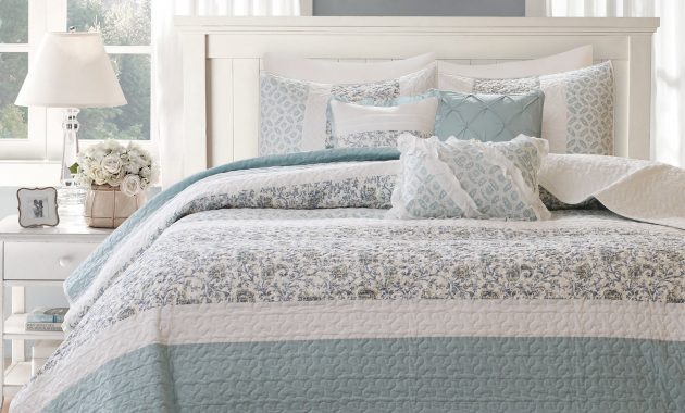 Madison Park Vanessa Blue Cotton Quilted 6 Piece Coverlet Set with regard to size 2000 X 2000