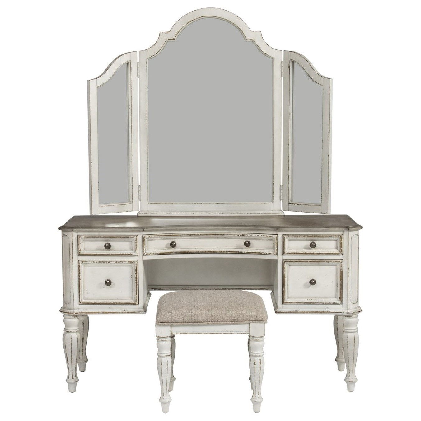 Magnolia Manor Bedroom Vanity Set Liberty Furniture At Royal Furniture for dimensions 1500 X 1500